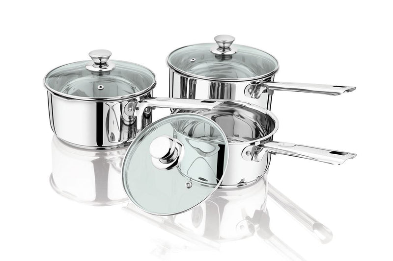 Stainless Steel Sauce Pan with Glass Lid