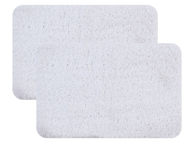 Set of 2 - Non Slip Microfiber Bath Mat - 40x60 cm - 2000 GSM