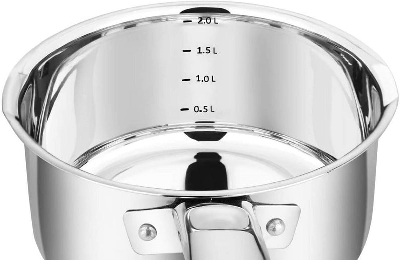 Stainless Steel Sauce Pan with Glass Lid