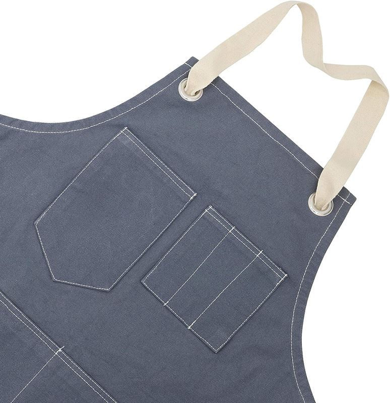 Denim Kitchen Apron - Stone Washed Cotton - 80 x 70 cm