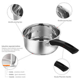 Stainless Steel Sauce Pan with Glass Lid