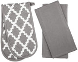 Apron, Oven Glove & Kitchen Towels Set