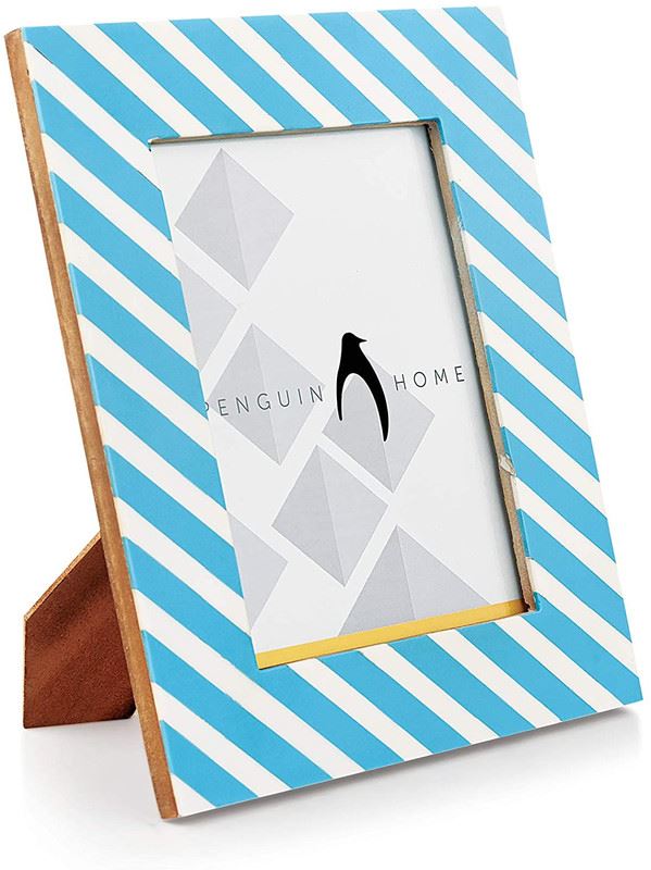 Fotorahmen - Gestreiftes Design aus Holz