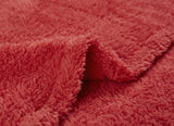 Solid Sherpa Blanket - Ultra Soft Warm & Fluffy - Size - Double