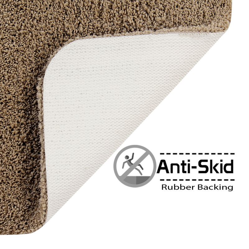 Set of 2 - Non Slip Microfiber Bath Mat - 40x60 cm - 2000 GSM