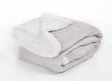 Reversible Blanket - Sherpa Flannel - Microfiber Ultra Soft - Size - Twin, Queen & King