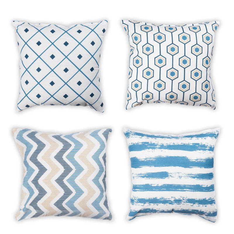 Pack of 4 Tessellated Double Sided Cushion Covers