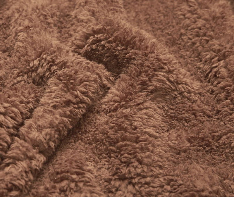 Solid Sherpa Blanket - Ultra Soft Warm & Fluffy - Size - Double