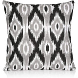 Pack of 4 Ikat Printed Double Sided Cushion Covers