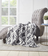 Printed Sherpa Blanket - Ultra Soft Warm & Fluffy - Size -  Double