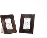 Photo Frame - Burnt Wood Finish