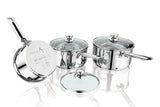 Stainless Steel Sauce Pan with Glass Lid