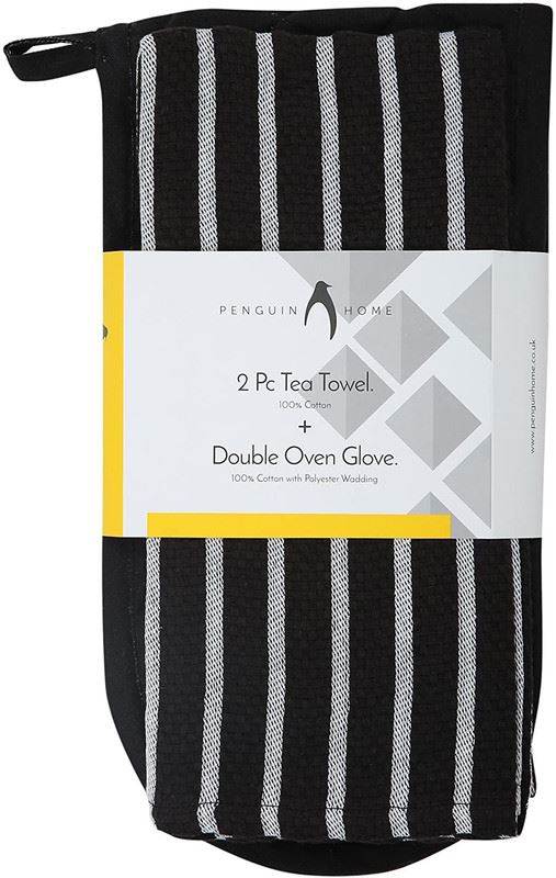 Oven Glove & Kitchen Tea Towels - Set of 3