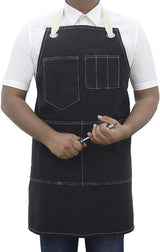 Denim Kitchen Apron - Stone Washed Cotton - 80 x 70 cm