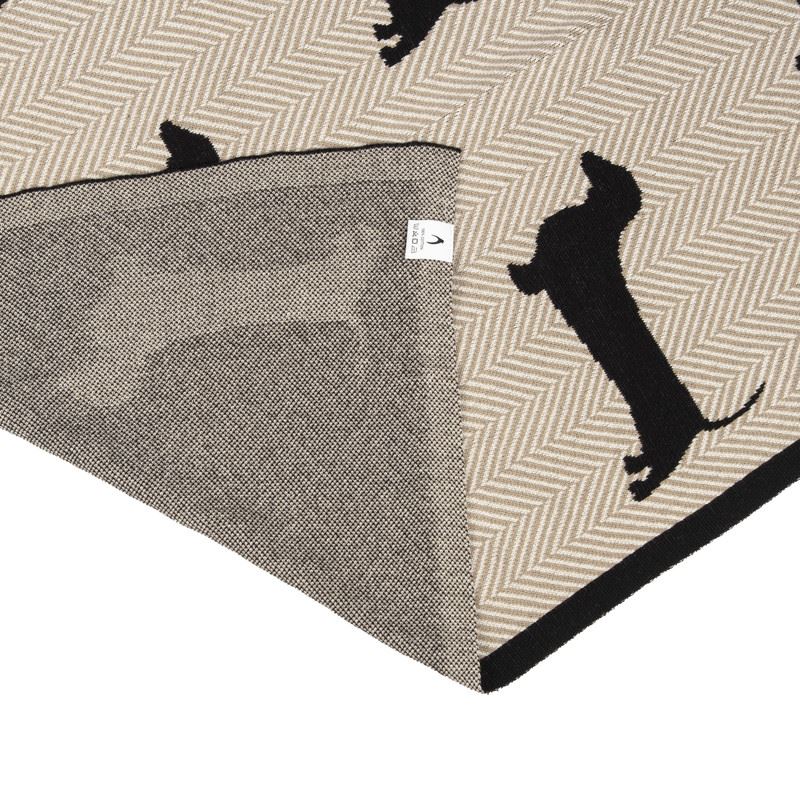 Pet Design Throw Blanket - Pure Cotton Knitted