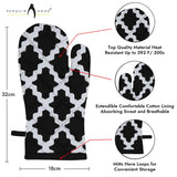Heat Resistant Oven Mitts Set