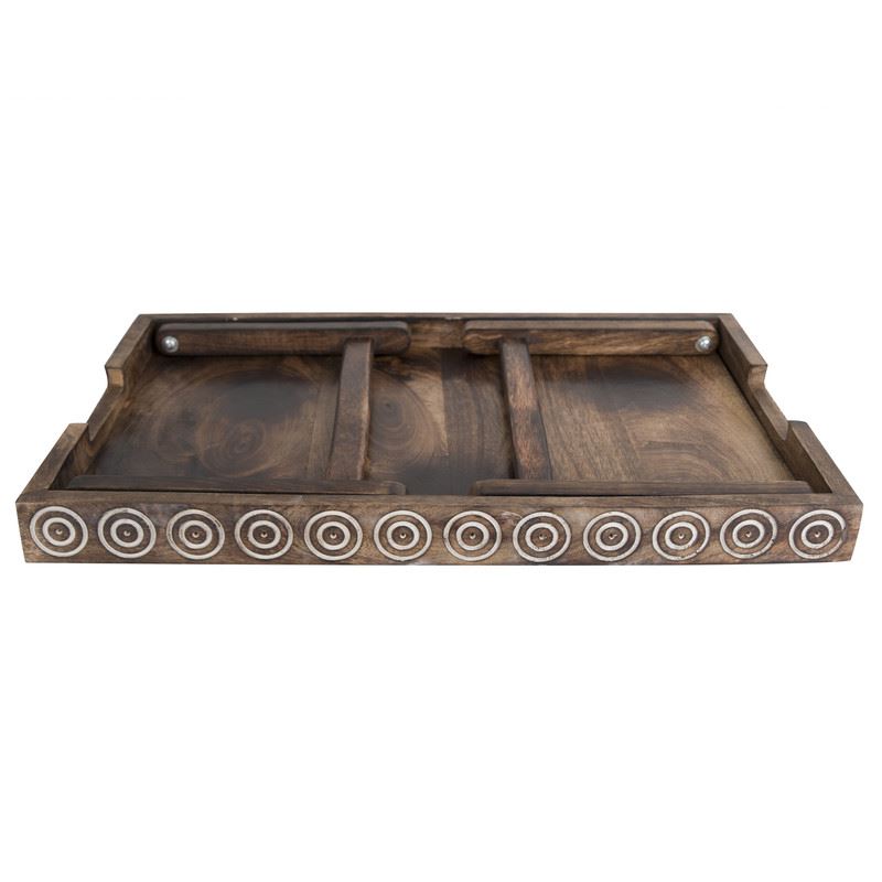 Breakfast Bed Tray - Foldable & Sturdy Mango Wood