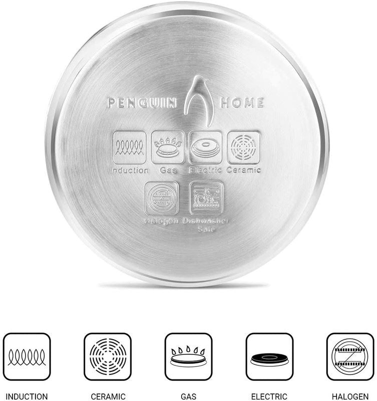 Stainless Steel Saute Pans with Glass Lid