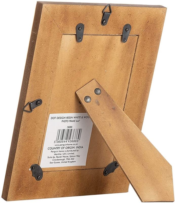 Fotorahmen - Polka Dot Design aus Holz