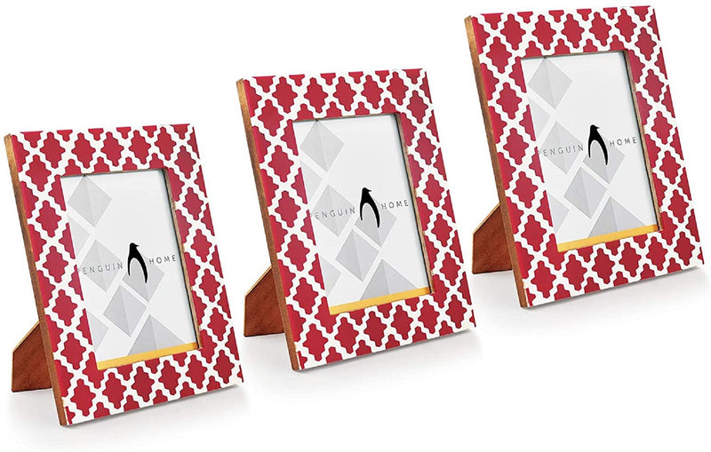 Fotorahmen - Criss-Cross-Design aus Holz