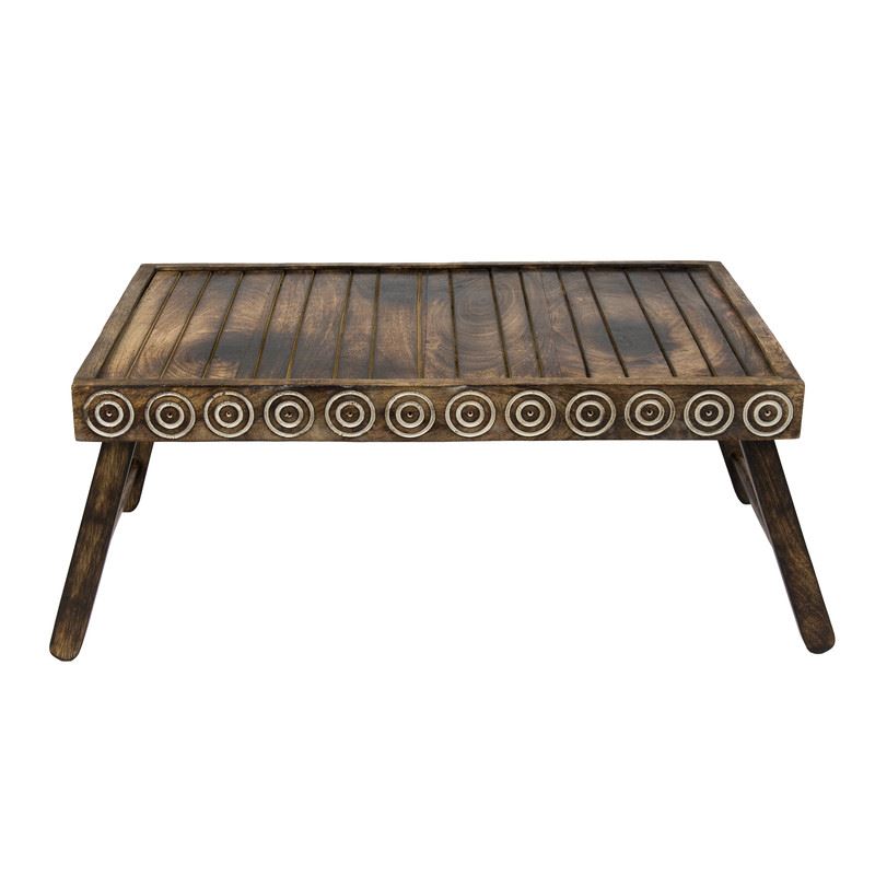 Breakfast Bed Tray - Foldable & Sturdy Mango Wood