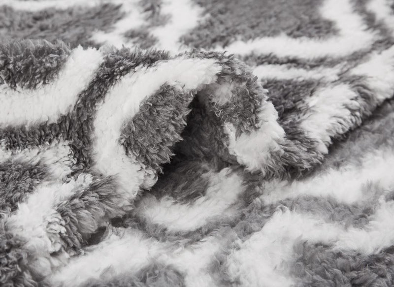 Printed Sherpa Blanket - Ultra Soft Warm & Fluffy