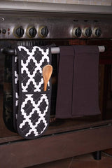 Apron, Oven Mitt & Kitchen Tea Towels Set - Pack of 4