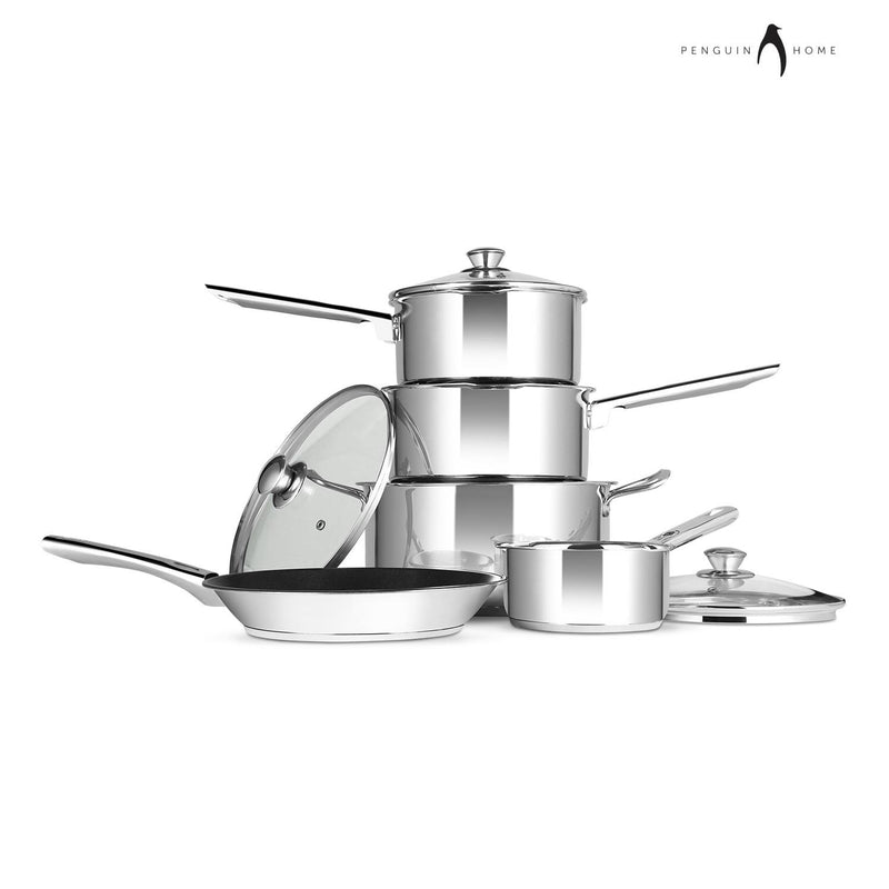 Stainless Steel Cookware Set - Induction Safe