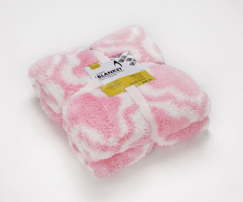 Printed Sherpa Blanket - Ultra Soft Warm & Fluffy