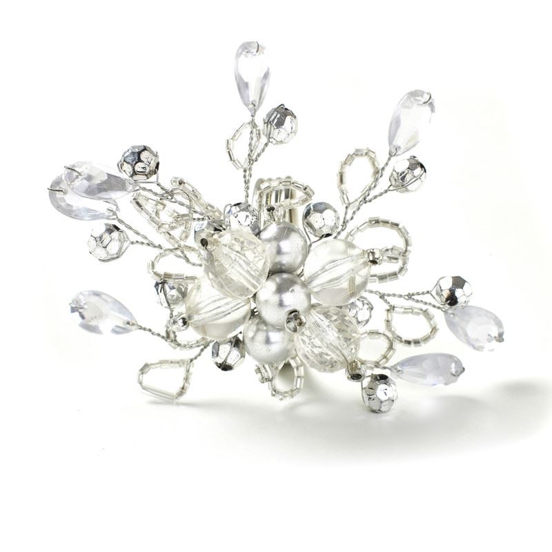 Serviettenringe - Floraler Stil mit Perlen