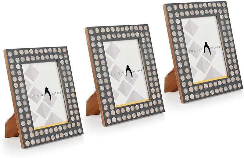 Fotorahmen - Polka Dot Design aus Holz