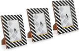 Fotorahmen - Gestreiftes Design aus Holz