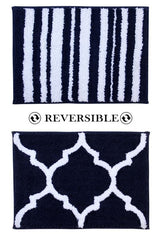 Reversible Bath Mat - Non Slip Microfibre Tufted