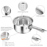 Stainless Steel Sauce Pan with Glass Lid
