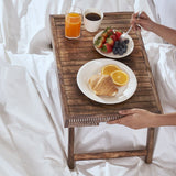 Tablett für Frühstücksbetten – faltbar und aus robustem Mangoholz