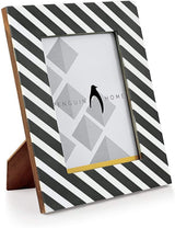 Fotorahmen - Gestreiftes Design aus Holz
