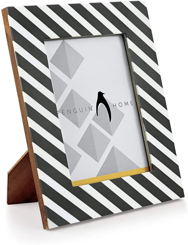 Fotorahmen - Gestreiftes Design aus Holz