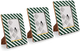 Fotorahmen - Gestreiftes Design aus Holz