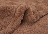 Solid Sherpa Blanket - Ultra Soft Warm & Fluffy - Size - Double