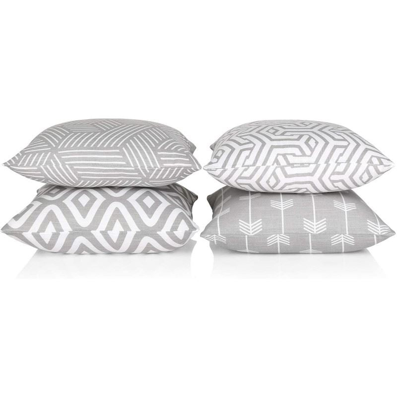 Pack of 4 Unique Printed Double Sided Cushion Covers