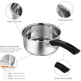 Stainless Steel Sauce Pan with Glass Lid