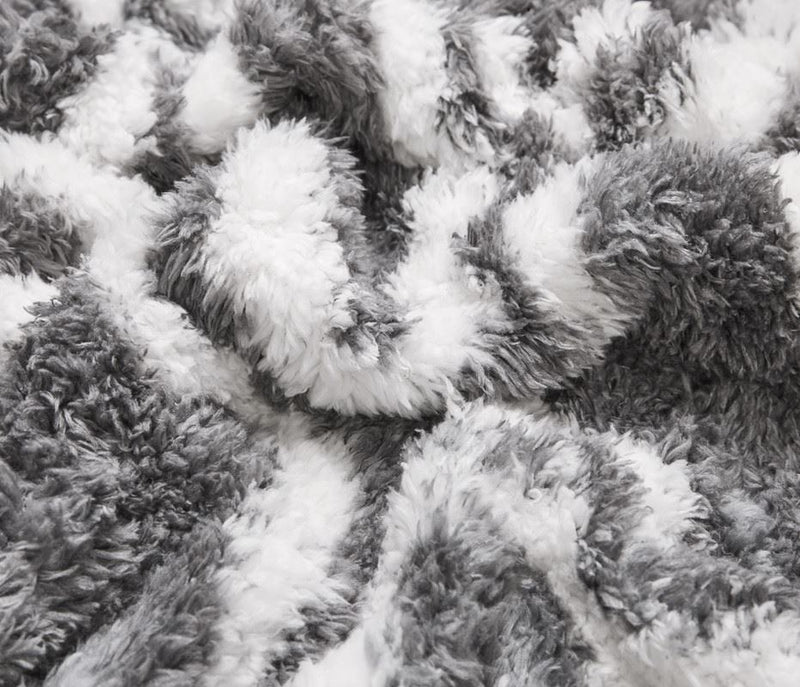 Printed Sherpa Blanket - Ultra Soft Warm & Fluffy - Size -  Double