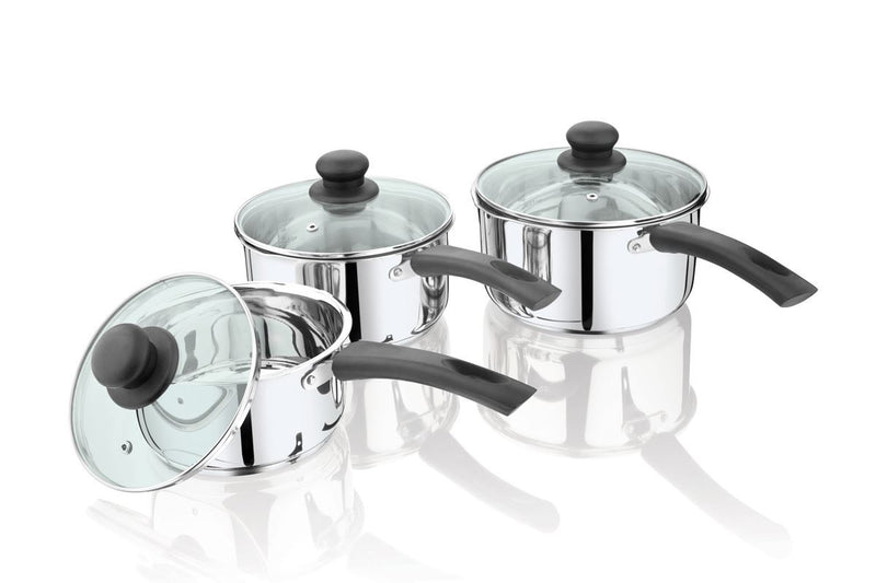 Stainless Steel Sauce Pan with Glass Lid