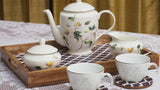 Serving Tray with Coasters Set - Moroccan Texture