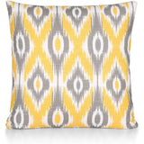 Pack of 4 Ikat Printed Double Sided Cushion Covers