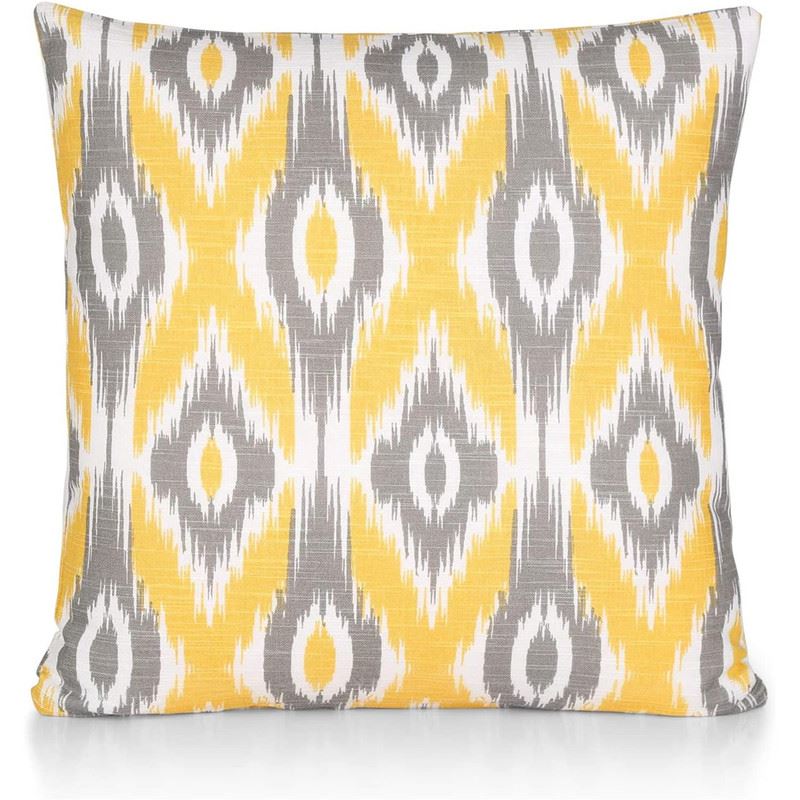 Pack of 4 Ikat Printed Double Sided Cushion Covers