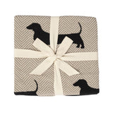 Pet Design Throw Blanket - Pure Cotton Knitted
