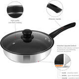 Stainless Steel Saute Pans with Glass Lid