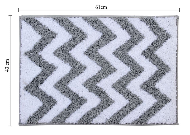 Reversible Bath Mat - Non Slip Microfibre Tufted