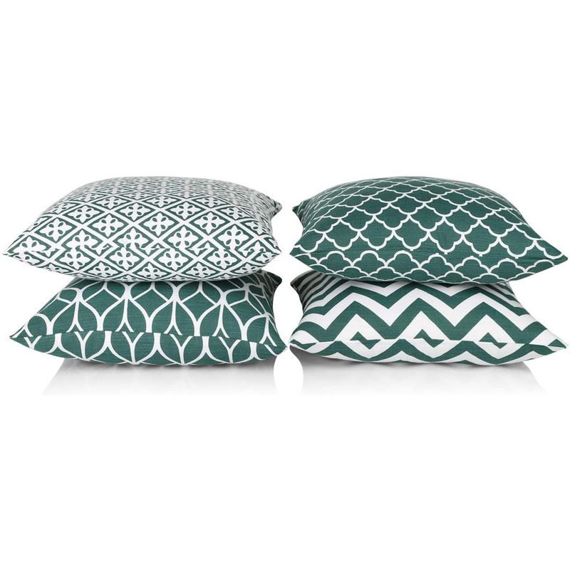 Set of 4 Double Sided Cushion Covers